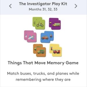 Lovevery Things That Go Memory Matching Cards